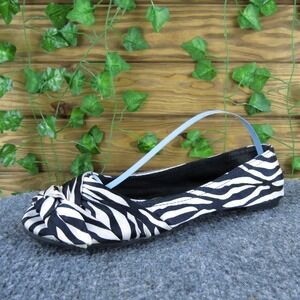 Rocket Dog Women Stripes Ballet White Fabric Sz 6.5 Medium Gently Used 2025